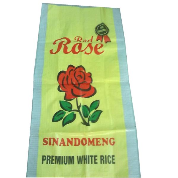 Durable Bopp Film Printing PP Woven Rice Bag 25 Kg 50kg Environment Friendly