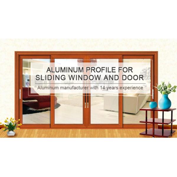 Anodized Sliding Casement 14HW Aluminum Door Profile Extrusions