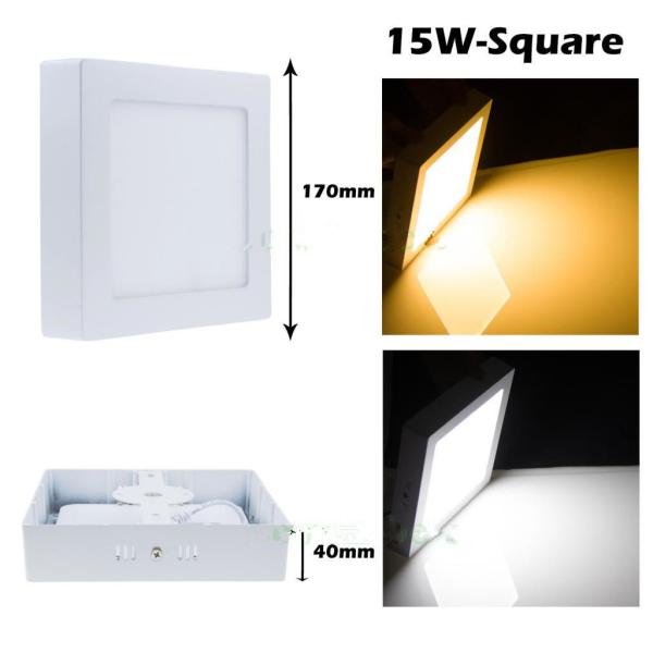 9W 15W 21W Surface LED Flat Panel Down Light Mount Wall Ceiling Lamps Warm Cool White