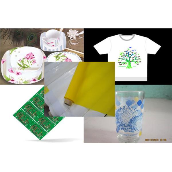 DPP 72T Polyester Screen Printing Mesh With White And Yellow For Textile Printing