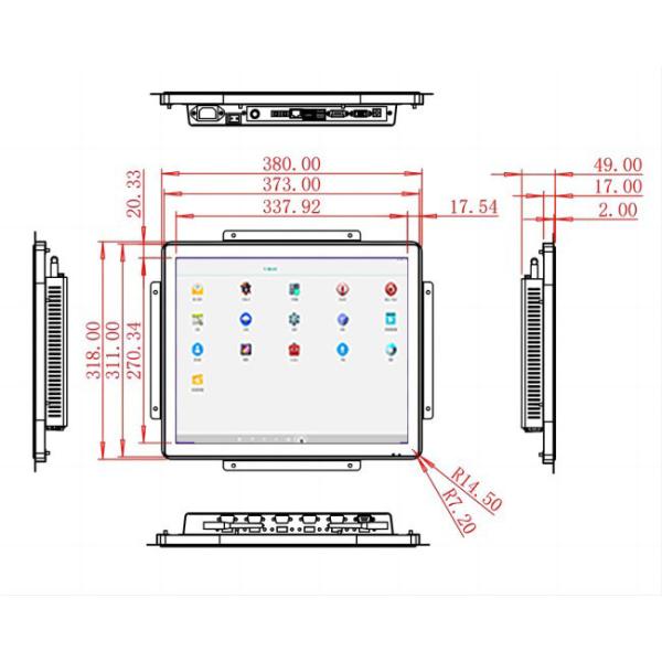 17-Inch Android Touch Unit for Manufacturing Equipment, Command Centers, Transportation Interfaces, and Medical Devices