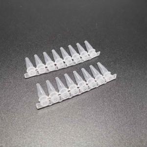 China 0.2 mL PCR Tube Clear Hat Caps Sterile on sale