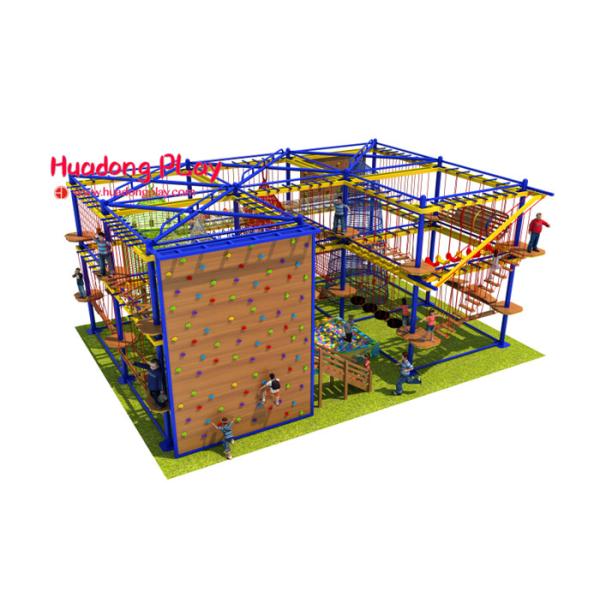 Gymnastic Indoor Adventure Playground Eco - Friendly With Climbing Board