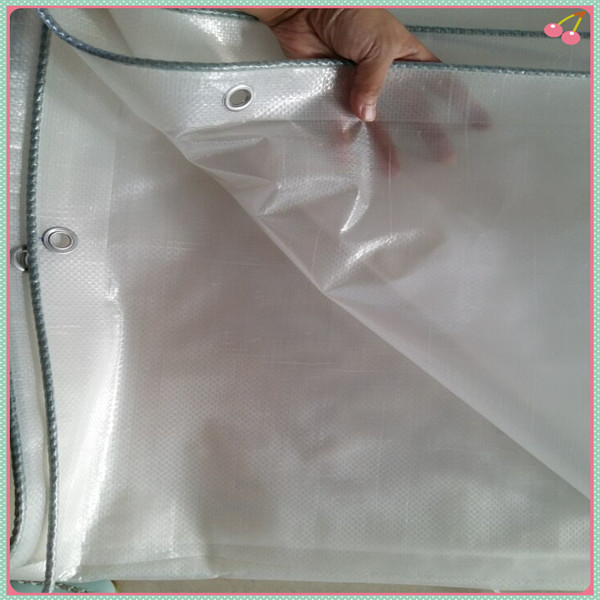 Clear plastic tarpaulin,clear mesh fabric tarpaulin
