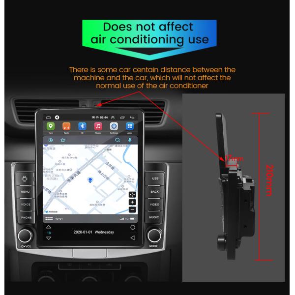 Split Screen Function Universal Car MP5 Player for 9.7 inch Android Navigation Screen