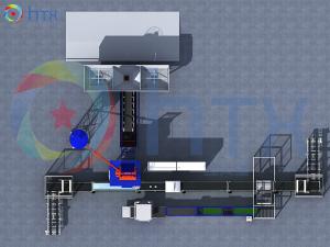 China Precast Concrete Wall Panel Production Line Mixture Vibration 220V on sale