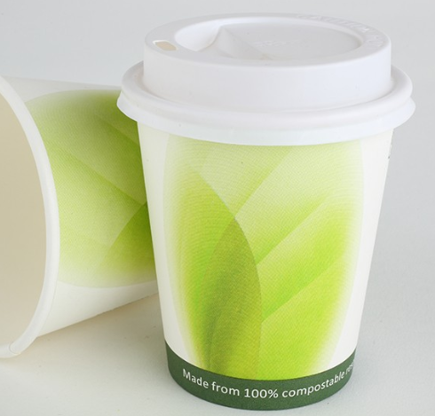 Biodegradable PLA Paper Cups Custom Printed 12 Oz ISO9001 Certification