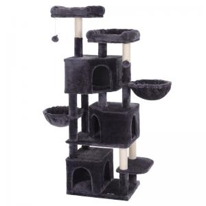 China Tall Skinny Simple Songmics Cat Tree Platform 55X40X164 Cm Particle Board Material on sale