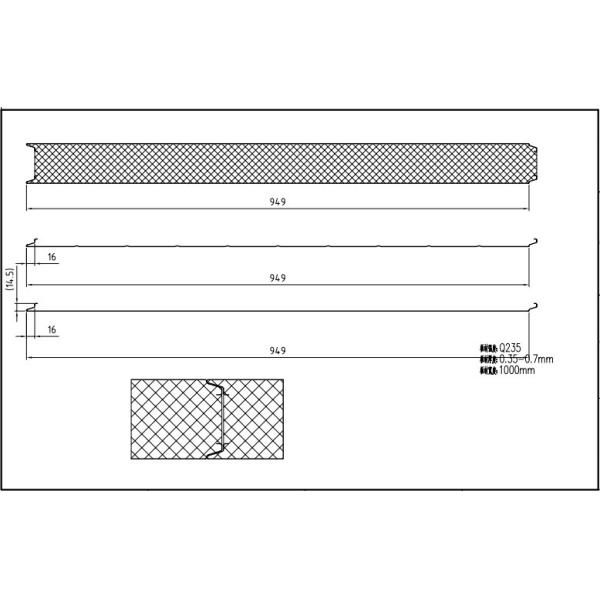 Automatic Continuous PU Sandwich Panel Machine For Prefab House, Mobile House TW-PU1000