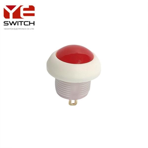 White 12mm Waterproof Momentary Switch Normally Open Latching Push Button Switch