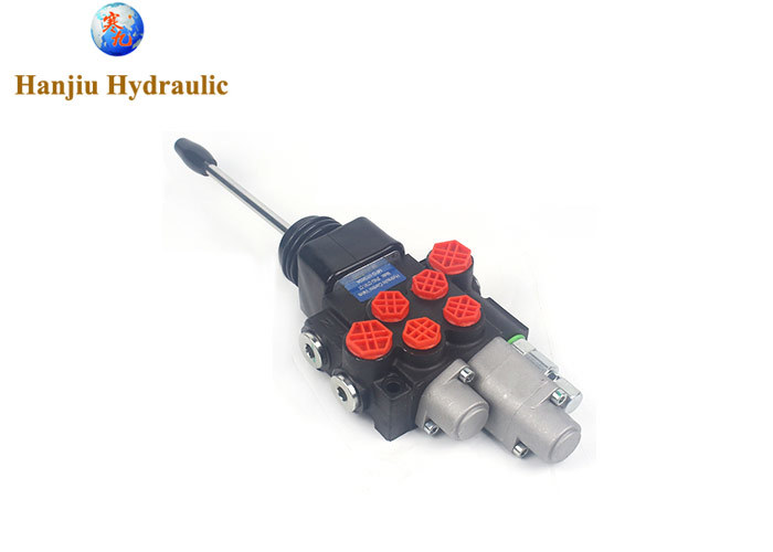 Hydraulic directional control valve joystick valve 2P40 for backhoe loader and mounted loaders with floating function