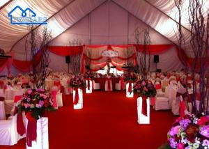 China Customized Curved Clear Span Event Tent UV Resistant Fire Retardant on sale