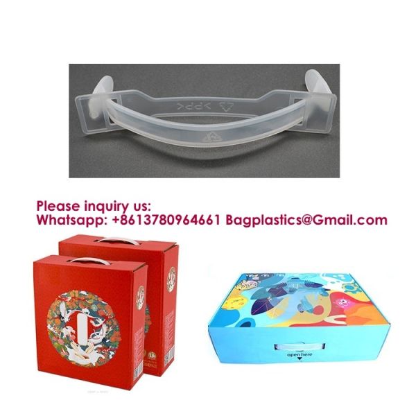 Fasten Handle For Milk Packaging Box Plastic Handle PP Transparent Plastic Carton Handy Handle, Handle For Box, Handle For Bag, Carrier Handle Handy,