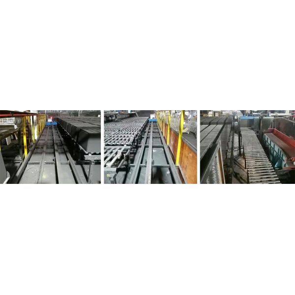 Efficient Pouring Production Line Equipped With Horizontal Sand Moulding Machine Automatically