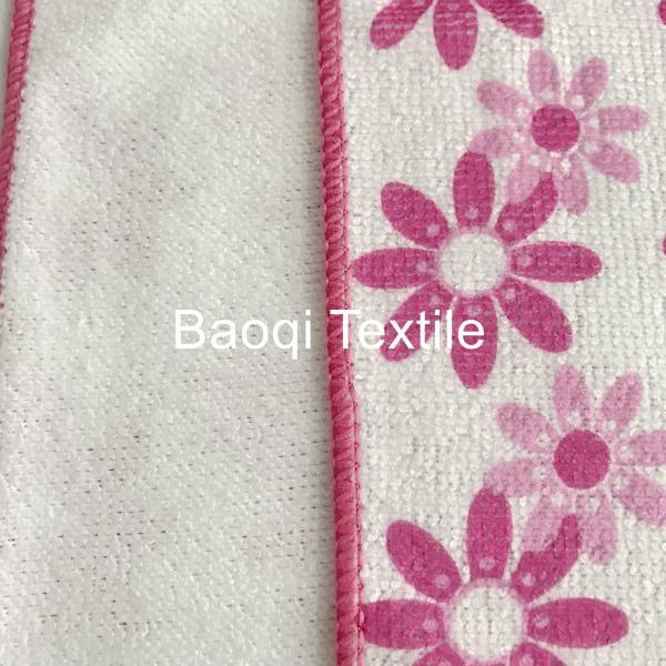 Chinese single side printed 100% poly kitchen wipes，,microfiber cake towels kitchen cleaning cloth size 30cm*30cm