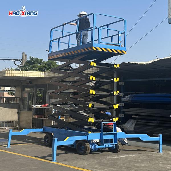 Industrial Mobile Platform Lift 0.3T Portable Electric Scissor Lift