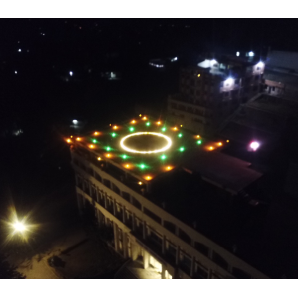 IP66 Waterproof Heliport Elevated Light with 100,000 Hours Lifespan and 360° Beam Angle