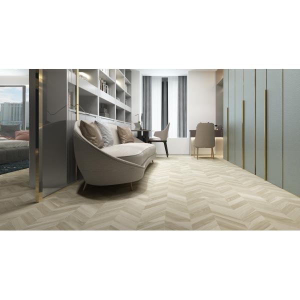 180x1220mm SPC Flooring Herringbone Waterproof Fireproof Click GKBM FT-W29119AB-5