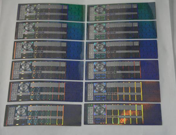 Watermark Certificate Custom Hologram Stickers With Printed Pattern