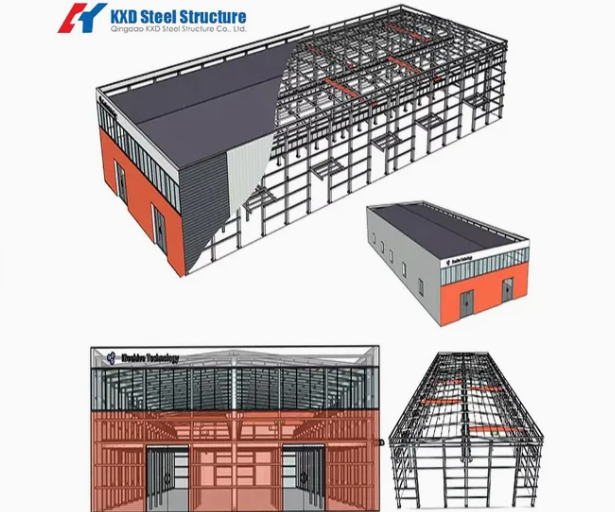 CE Certificate PEB Structural Steel Workshop Construction with 5 Years Warranty
