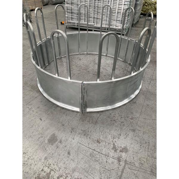 Dia 1.8m Metal Equine Round Bale Feeder Hay Rings For Cattle corrosion proof