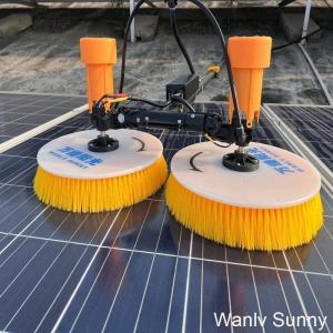 China Solar Power Plant Maintenance Automation Double-Head Spin Washing Brush in Wuxi City on sale