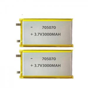Buy cheap 705070 Li Ion Polymer Battery 3.7V 3000mAh Battery For Tablet product