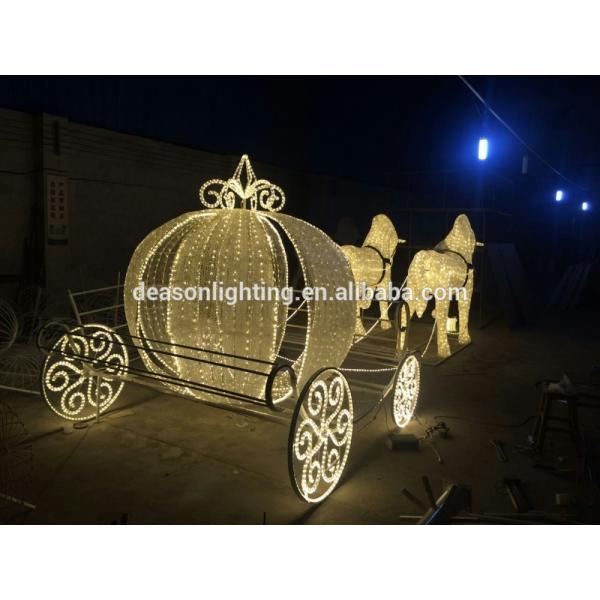led outdoor christmas decoration horse carriage