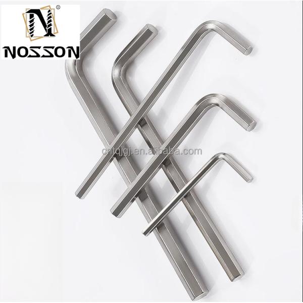 Durable L-shaped Hex Wrench Set Carbon Steel 3mm 4mm 5mm 6mm Industrial Grade Allen Key Set Max Torque Capacity 2000lb-ft