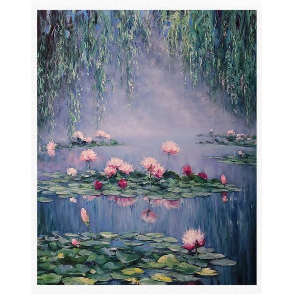 Modern Abstract Flower Wall Hanging Decor Customized Size Accepted Canvas Support Base Handmade Canvas Oil Painting