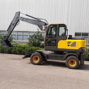 Buy cheap Engineering Use Big Digger ZHONGMEI Hydraulic Wheeled Excavator With Cab product