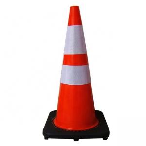 China High Visibility Orange PVC Road Traffic Cone For Road Safety Precautions on sale