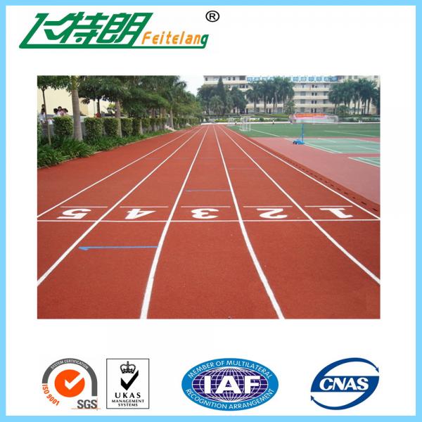 Quality Skid Resistance Synthetic Sports Flooring / Outdoor Running Track Surface for sale