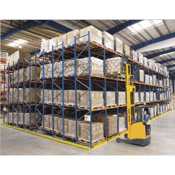 Fast Picking Process Push Back Racking System With Extended Lifespan