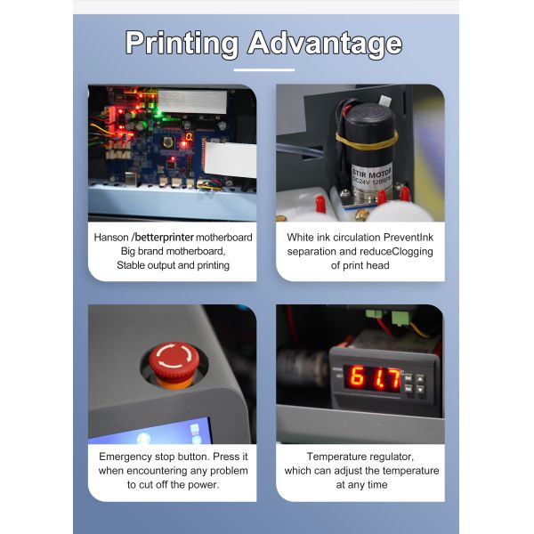 KECAI Custom 30cm A3 Dtf Printer Xp600 Transfer Printing Machine Best Touchscreen Dtf Printer with 1-year Warranty for Beginners