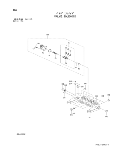 9239590 Solenoid Valve Excavator Electric Parts Fitting For HITACHI EX1200-6 ZX110-3