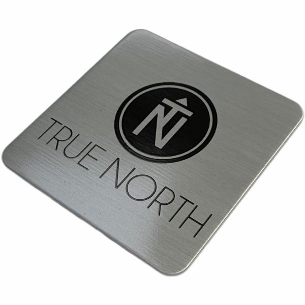 Custom Matte Silver-Gray High-Quality Aluminum Nameplate