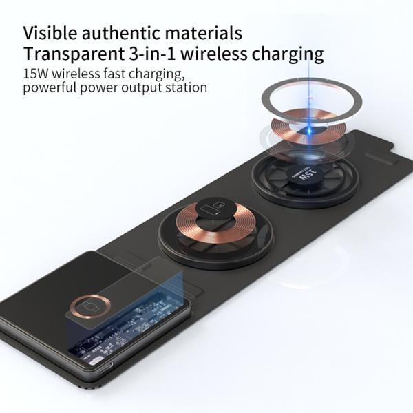 Most Selling Product Multifunction Chargers 3 In 1 Folding Magnetic Wireless Charger For Iphone 14