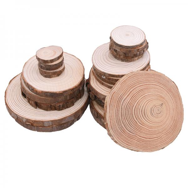Quality Bark Log 12cm Unfinished Wood Crafts  Natural Wood Slices for sale