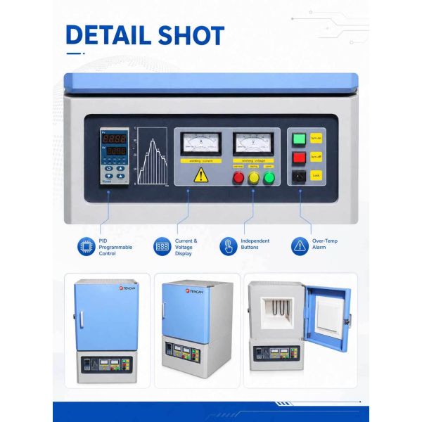 1700°C Lab Sintering Furnace Muffle Furnace for Ceramic Sintering and Thermal Processing