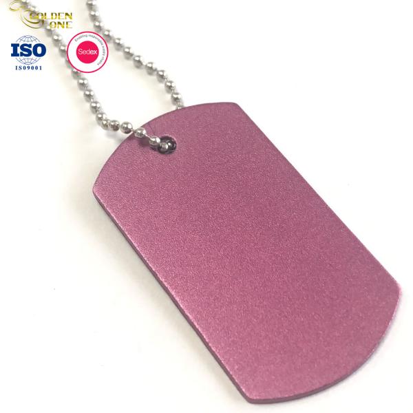Black Nickel Plated Pendant Dog Tag Soft Enamel Metal Engraved For Pets