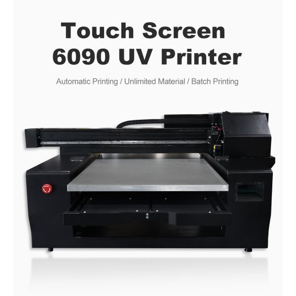 KECAI Industrial 6090 Flatbed UV Printer Automatic Inkjet Digital Machine with Touch Screen for PVC Acrylic Ceramic Wood Metal