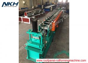 Buy cheap Sheet Door Frame Metal Cold Roll Forming Making Machine with Hole Punching function, Guide Door Rails product