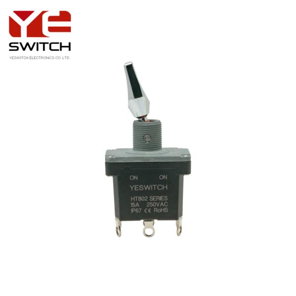 Metal Toggle Switch Flat Metal Lever Double Pole For High-altitude Work Platform