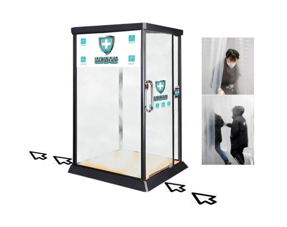 sterilizing channel sterilization device portable cabin transparent cabine human disinfection system