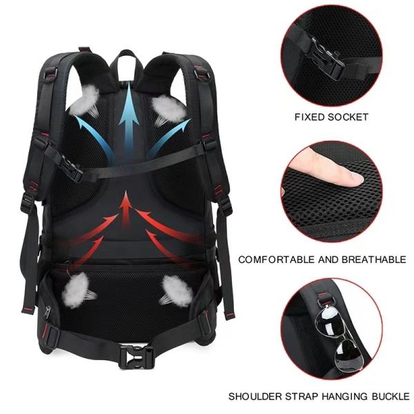 40L Large Capacity Lightweight Hiking Biking Backpack Outdoor 23 Inch Climbing Bag