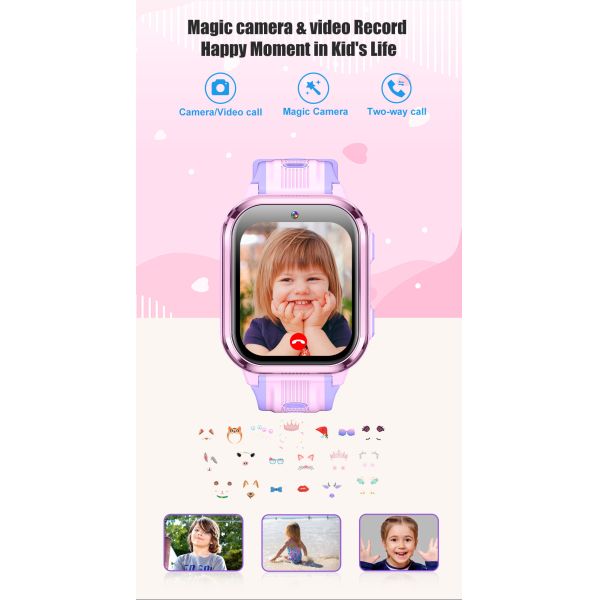 D58 4g Kids Smartwatch With Sim Card 2025 Real Time GPS Tracking For Girls And Boys