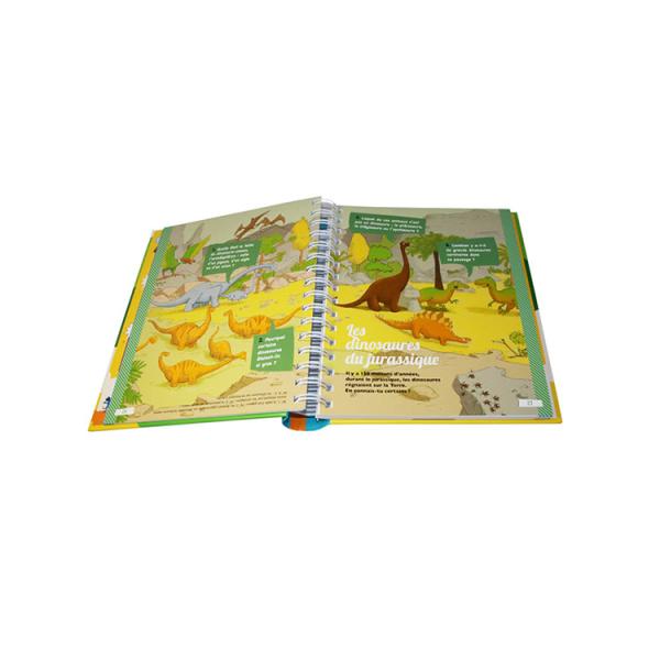 Hardcover Spiral Bound Book Printing , Metal Coil Spiral Binding Books Services