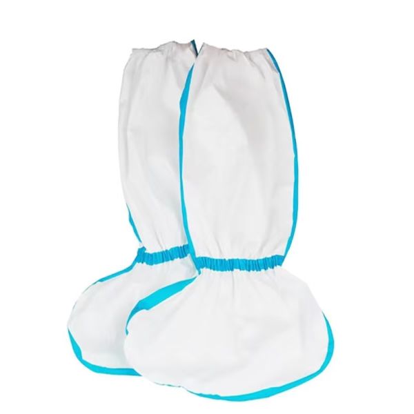 Hubei Haixin Disposable Hazmat Boot Cover Overshoes Knee High Booties White Long Boot Covers Waterproof Rain Shoe Covers