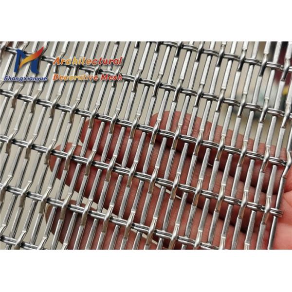 SS316 Stainless Steel Architectural Mesh 4mm Wire Mesh Infill Panels For Railings